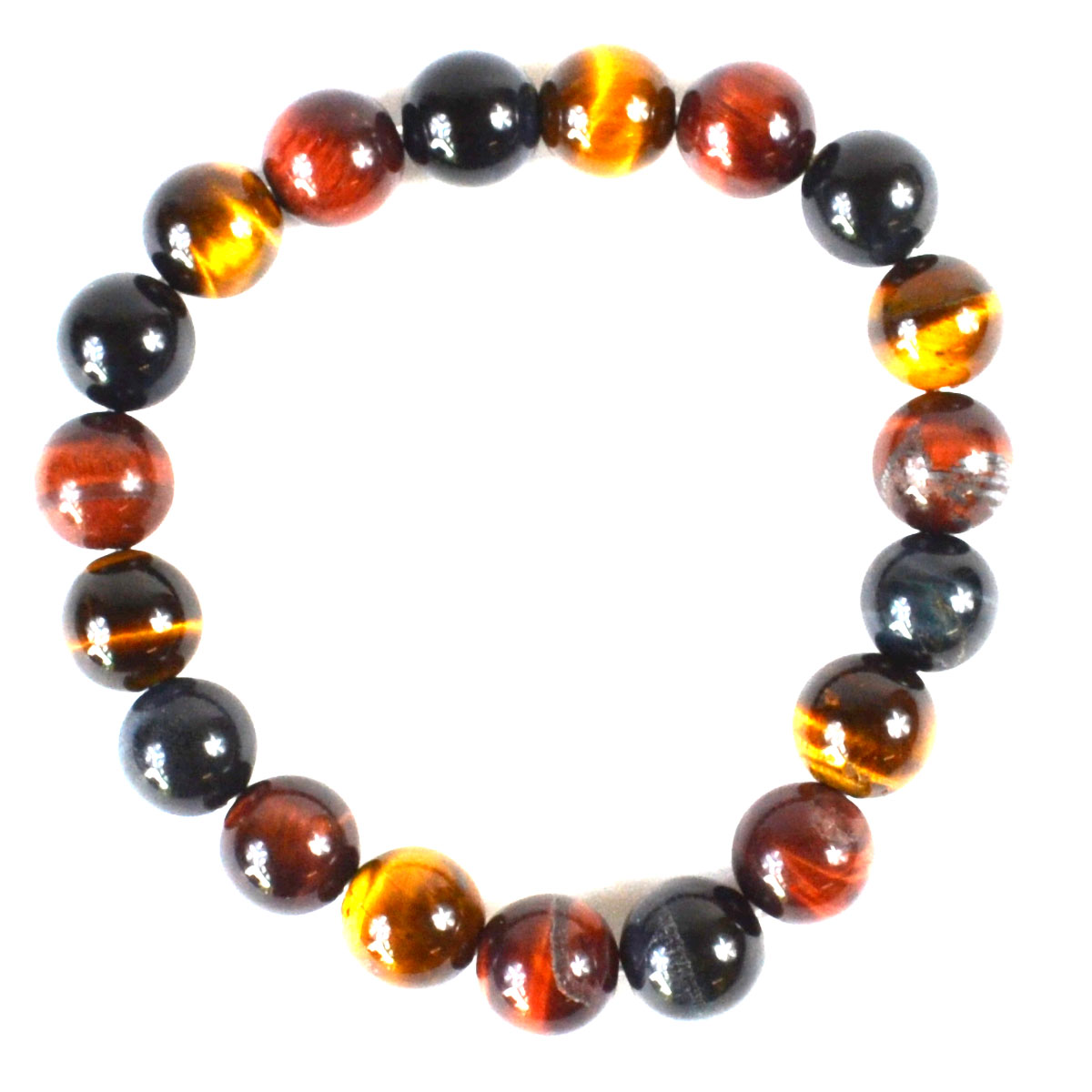 10mm Tiger Eye, Tricolor