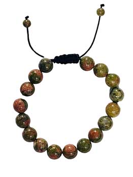 10mm Unakite bracelet