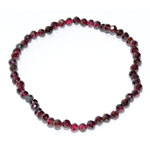 3mm Garnet faceted bracelet
