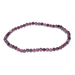 3mm Ruby faceted bracelet