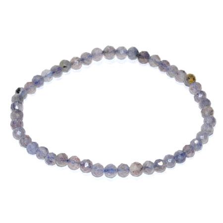 4mm Iolite faceted bracelet