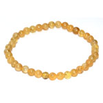 4mm Garnet, Yellow bracelet