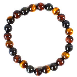 8mm Tiger Eye, Tricolor