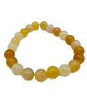 8mm Jade, Yellow bracelet