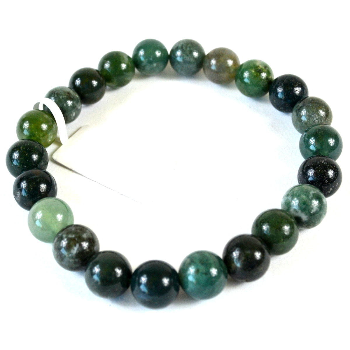8mm Green Moss Agate bracelet