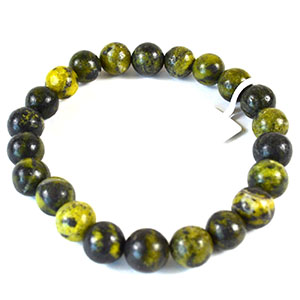 8mm Green Serpentine bracelet