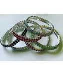 2 Line Crystal stretch bracelet various