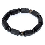 8-10mm Tourmarine, Black Nugget bracelet
