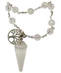 Quartz pendulum bracelet