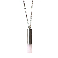 Rose Quartz chamber W/ chain