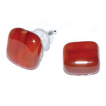 Carnelian stud earrings