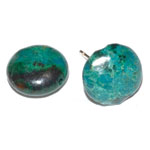 Chrysocolla stud earrings
