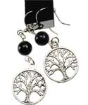 Black Onyx Tree of Life earrings