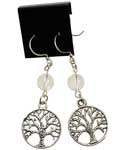 Quartz Tree of Life earrings