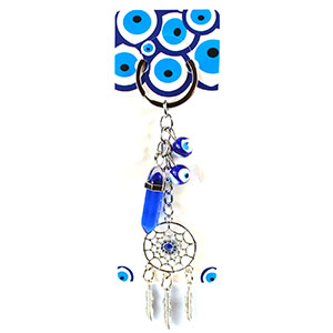 Dreamcatcher W/ Point evil eye keychain