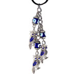 Evil Eye & Triple Owl keychain