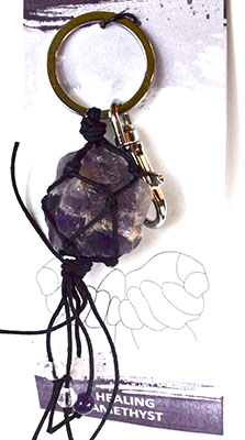 Healing/ Amethyst keychain