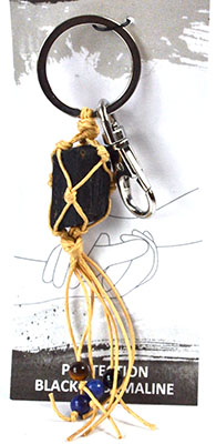 Protection/ Black Tourmaline keychain