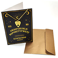 Planchette Necklace Greeting Card