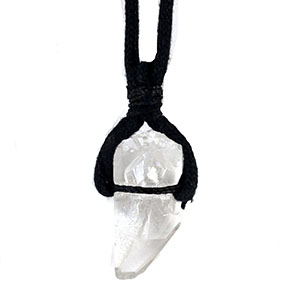 Quartz W/ cord necklace