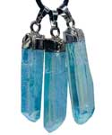 (set of 3) Crystal Aqua Aura