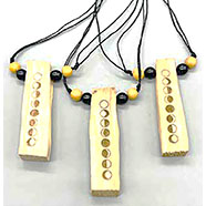 (set of 3) Moon Phase Palo Santo W Amethyst