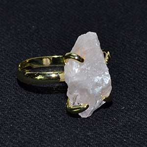 Rose Quartz adjustable ring