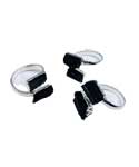 (set of 3) adjustable Tourmaline, Black rings