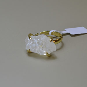 Citrine adjustable ring