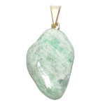 Aquamarine tumbled pendant