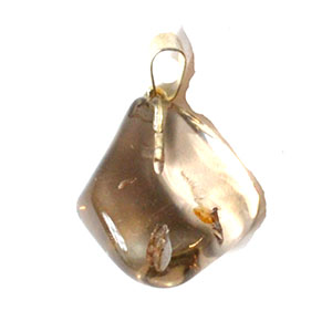 Citrine tumbled stone pendant
