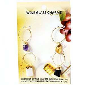 (set of 4) Wine Glass Charms