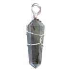 (set of 5) Labradorite wire wrapped point