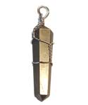 (set of 5) wire wrapped Pyrite point