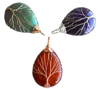 Tree of Life Wire Wrapped (various stones)