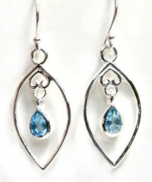 Blue Topaz earrings