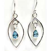 Blue Topaz earrings