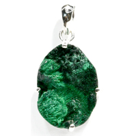 Malachite Fiber pendant