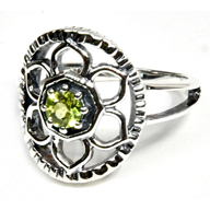 size 8 Peridot ring