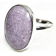 size 8 Lepidolite ring