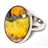size 6 Mustard Jasper ring