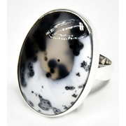 size 6 Dendritic Opal ring