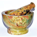 3 Pentagram  mortar and pestle set