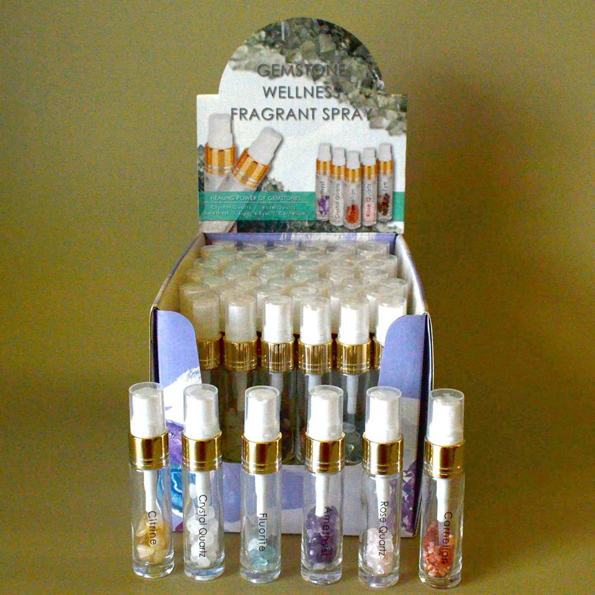 (set of 54) Mixed gem room spray