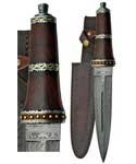 Dirk Wod Damascus athame 13 3/4