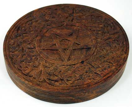 Wooden Pentagram altar tile 6