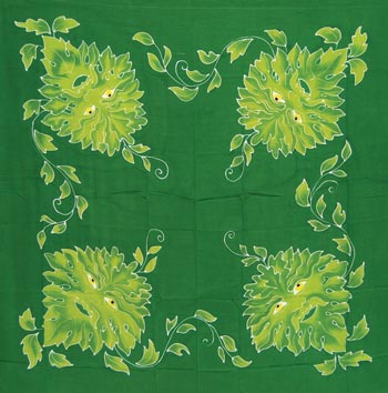 Green Man  altar cloth or scarf 36