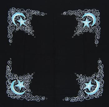 Celtic Moon altar cloth or scarf 36
