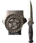 Rune Pentagram athame