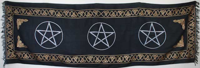 Three Pentagram altar cloth 21